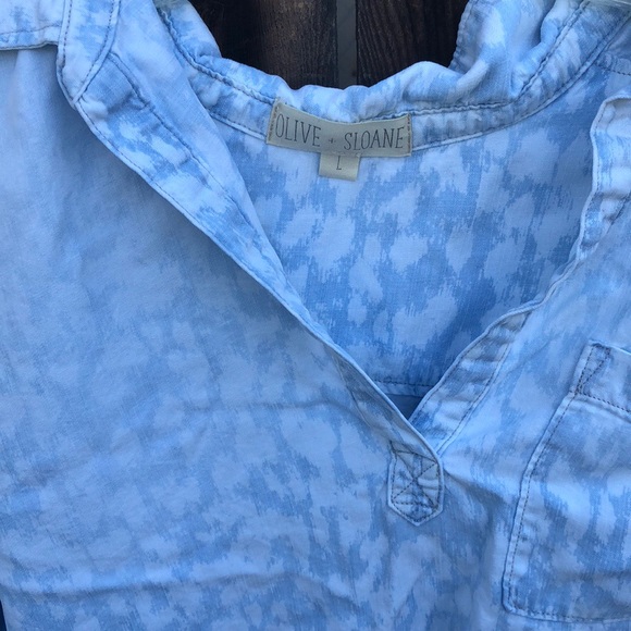 Olive + Sloane Blue Pullover bleach denim top👇🏼 - Picture 4 of 6